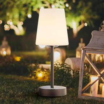 Carson 12.75" Modern Minimalist Iron Rechargeable Integrated LED Table Lamp - JONATHAN Y